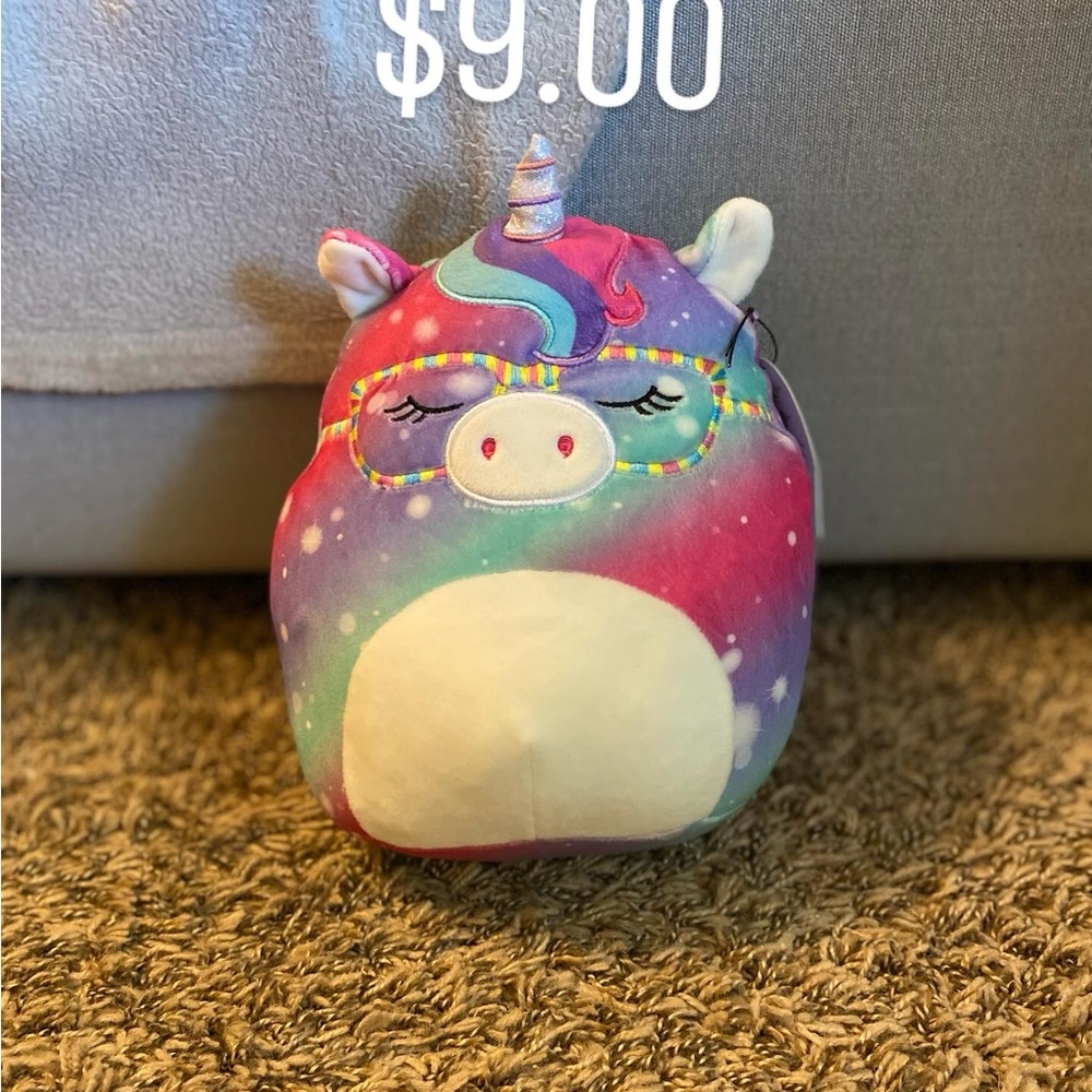 Squishmallows Multicolor Unicorn Stuffed Animal